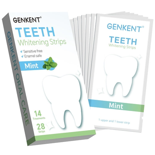 WM GENKENT Teeth Whitening Strips, 7 Treatments Teeth Whitener