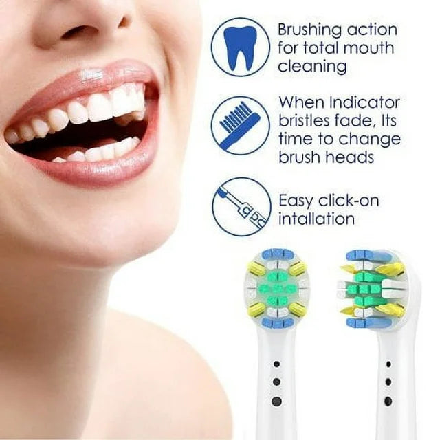 Replacement Toothbrush Heads Compatible with Oral B Professional