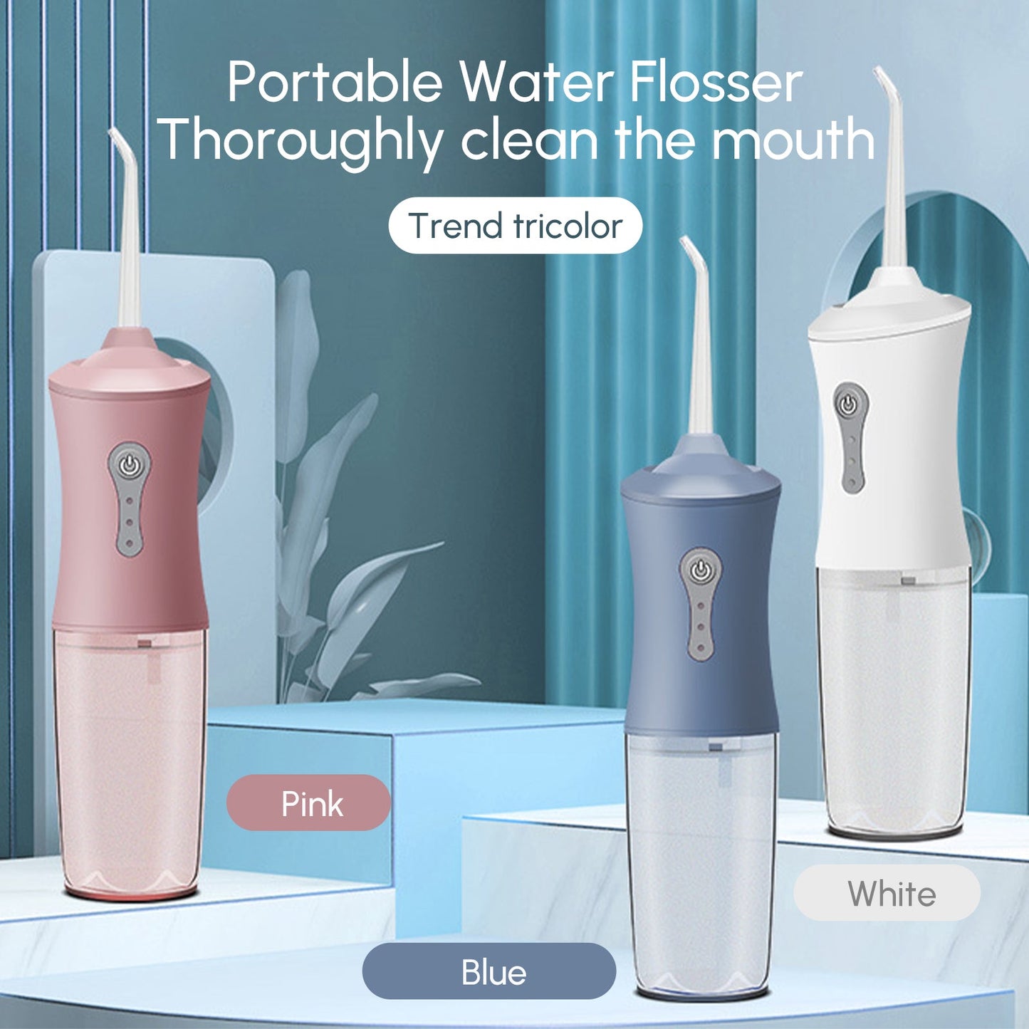 Cordless Water Dental Flosser Rechargeable Oral Irrigator for Teeth