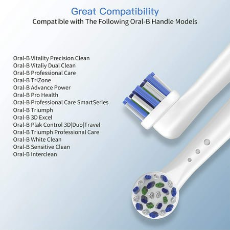 GENKENT Replacement Brush Heads Fit for Oral-B Braun Electric