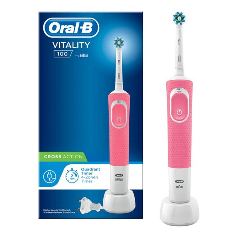 Oral-B Vitality 100 Cross Action Electric Toothbrush - Pink