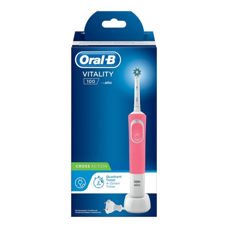 Oral-B Vitality 100 Cross Action Electric Toothbrush - Pink