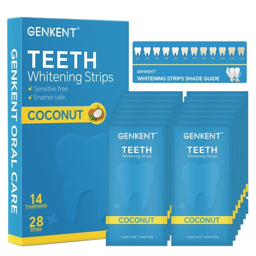 WM GENKENT Teeth Whitening Strips, 7 Treatments Teeth Whitener