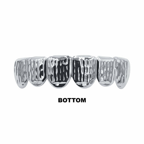 Solid Lustrous Grillz- HIP HOP GRILLZ IN SILVER COLOR