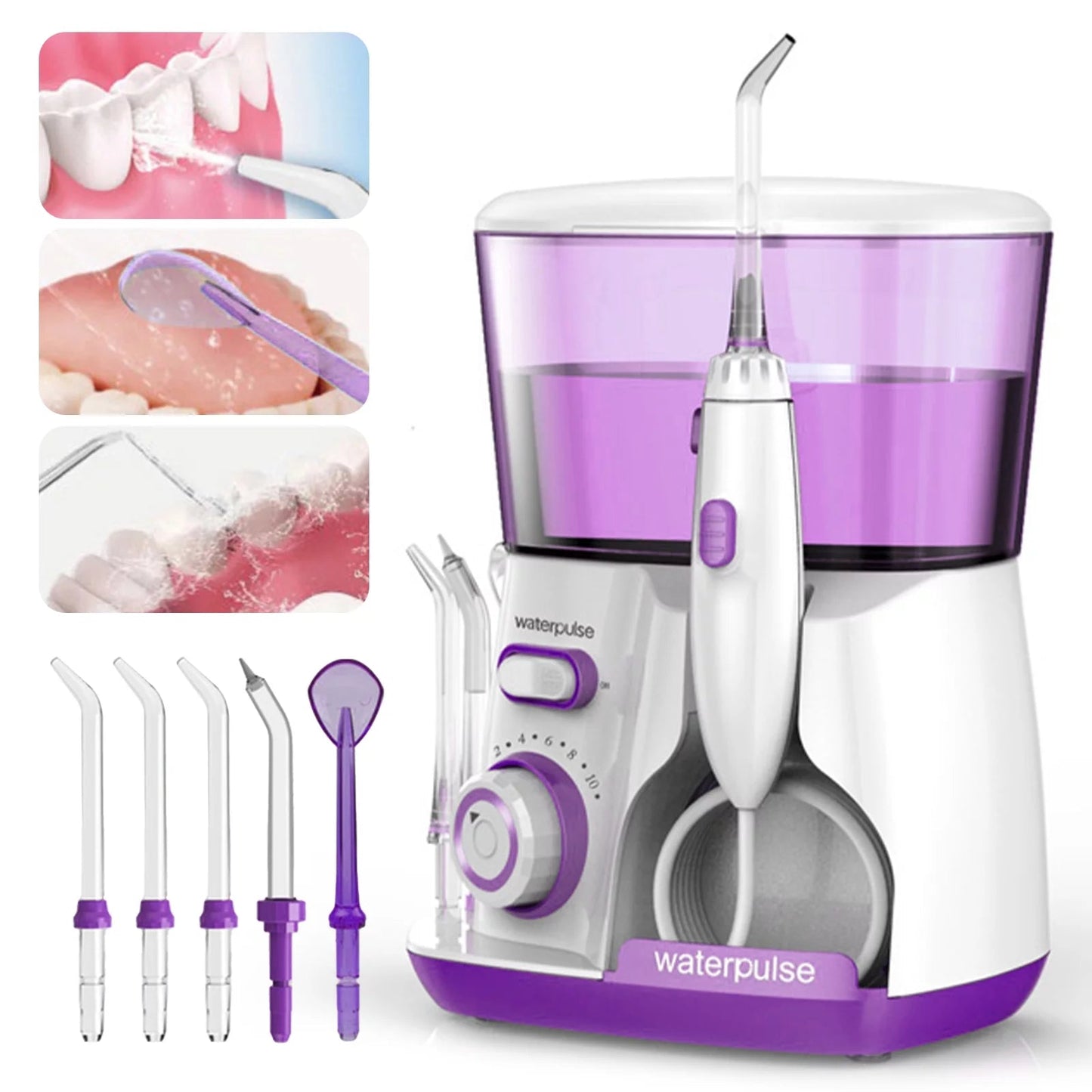 Dental Electric Water Flosser Oral Irrigator with 5 Adjustable Water