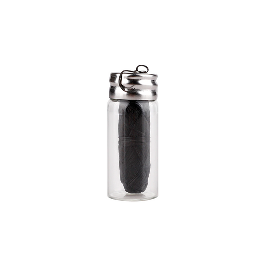 Charcoal Dental Floss in Glass Bottle