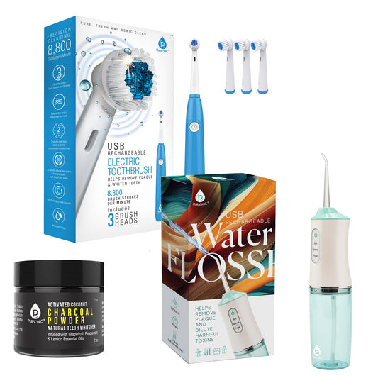 Complete Dental Care Power Pack - Electric Toothbrush, Water Flosser &