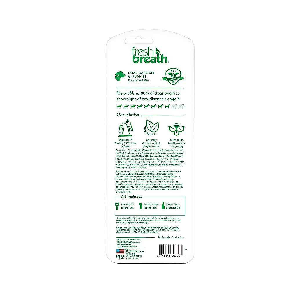 Tropiclean Fresh Breath Puppy Oral Care Kit