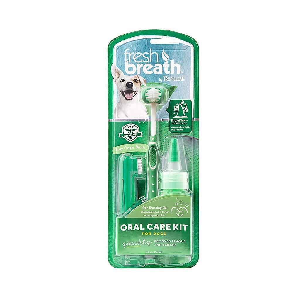 Tropiclean Fresh Breath Oral Care Kit For Dogs