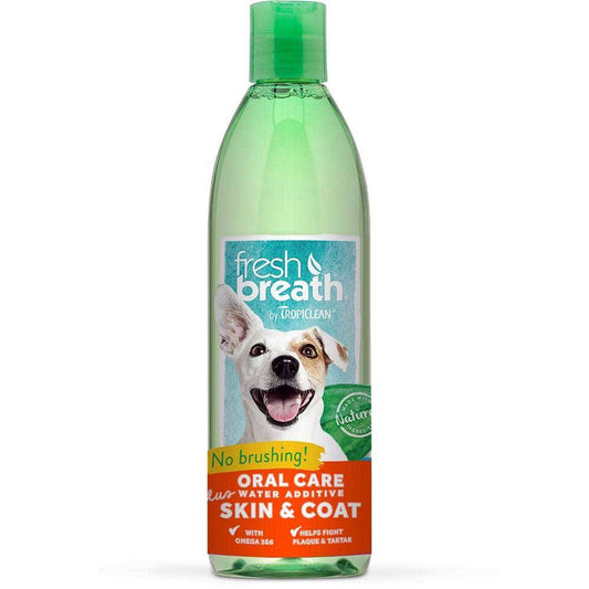 Tropiclean Fresh Breath Oral Care Water Additive Plus Skin & Coat