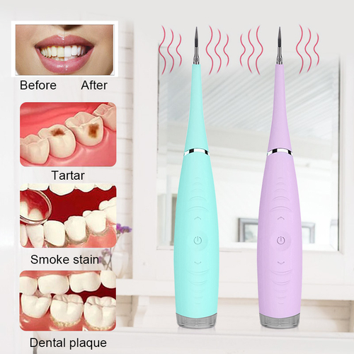 Electric Sonic Dental Tooth Calculus Remover Tooth Stains Cleaner