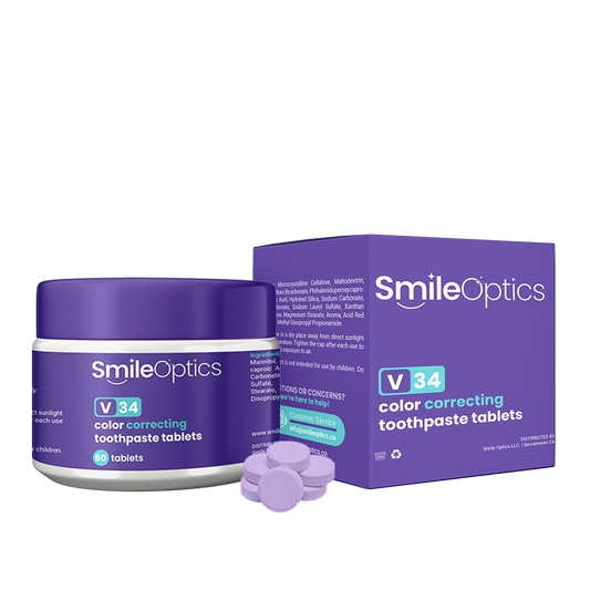 SMILE OPTICS v34 Color Correcting Purple Toothpaste Tablets | 60ct