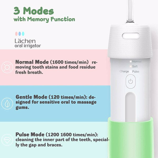 Water Flosser Portable Dental Oral Irrigator with 3 Modes Waterproof