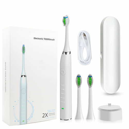 Sonic Electric Toothbrush IPX7 Waterproof Cordless Rechargeable