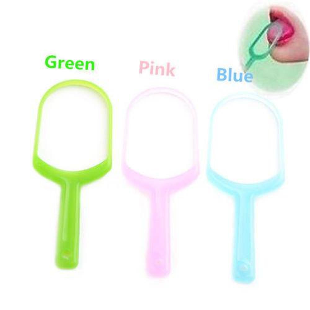 Plastic Tongue Scraper Cleaner for Mouth Oral Hygiene Reduce Bad